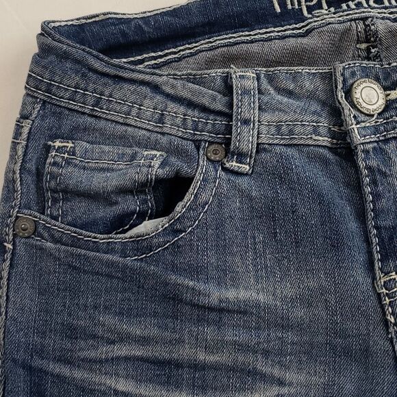 Hippie Laundry White Lace Distressed Blue Jeans - Picture 6 of 16